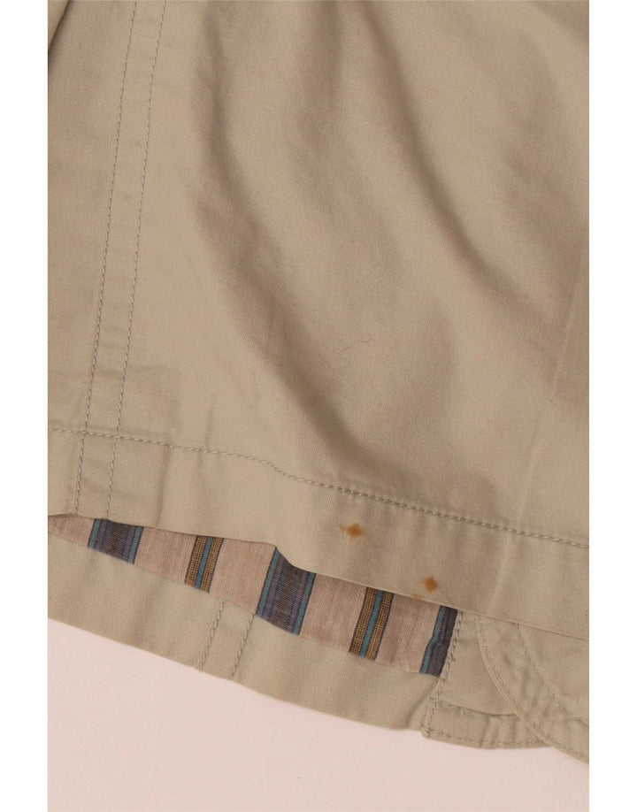 Jaqueta utilitária masculina vintage UK 40 algodão bege grande