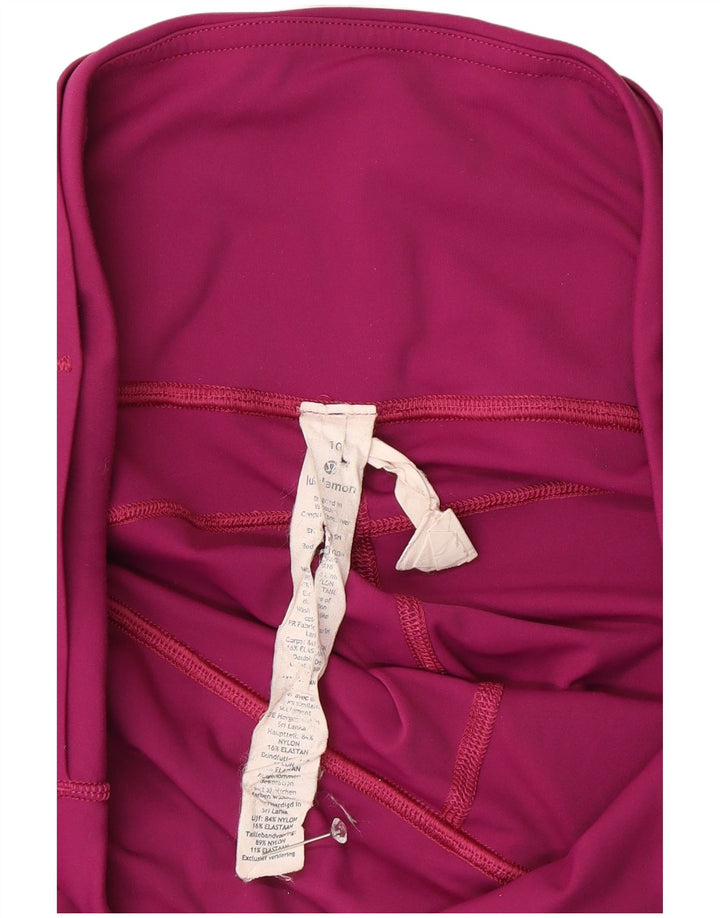 Lululemon Leggings Gráficos Femininos Reino Unido 10 Pequeno Nylon Rosa