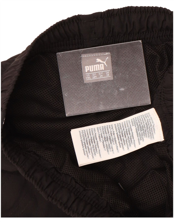 PUMA Boys Graphic Calças de treino joggers 13-14 anos preto poliéster