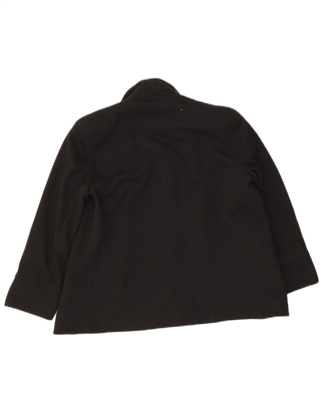 Jaqueta Blazer aberta feminina Topshop Reino Unido 10 poliéster preto pequeno