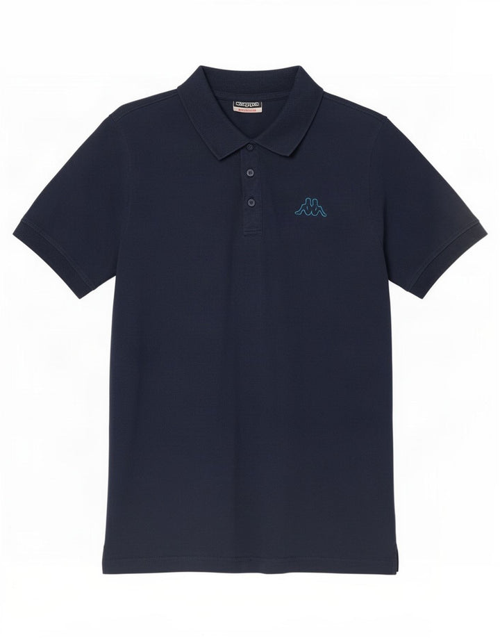 Camisa polo masculina Kappa de algodão azul marinho médio