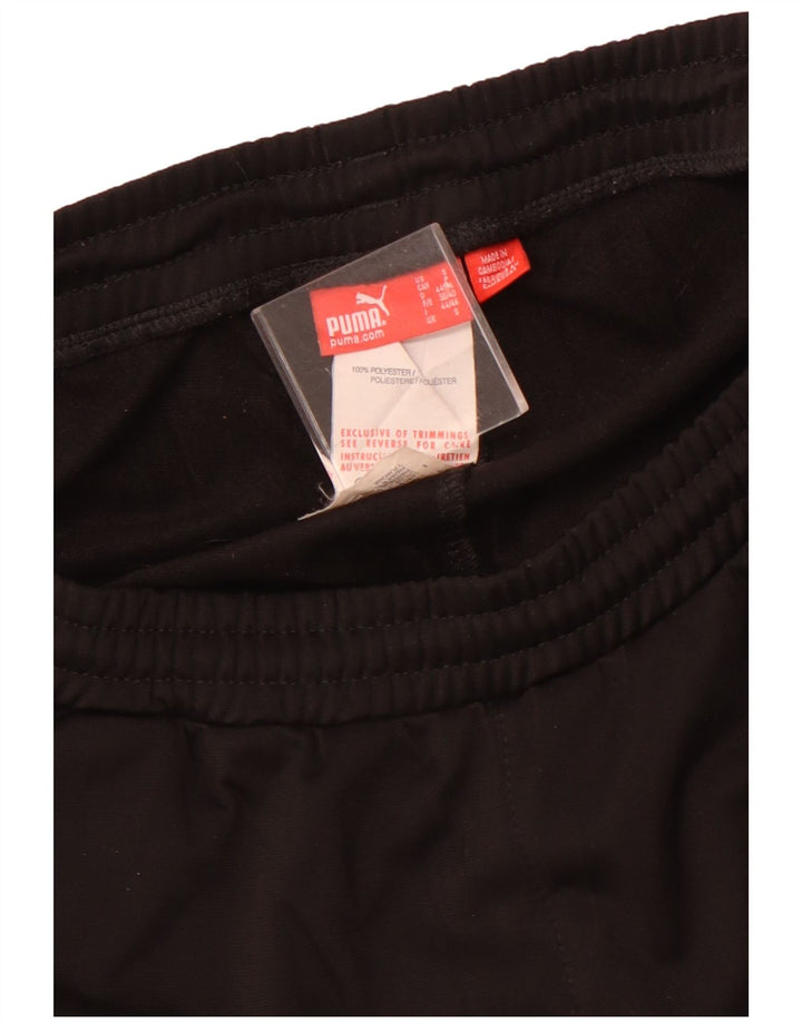 Calça de treino masculina PUMA pequena poliéster preta