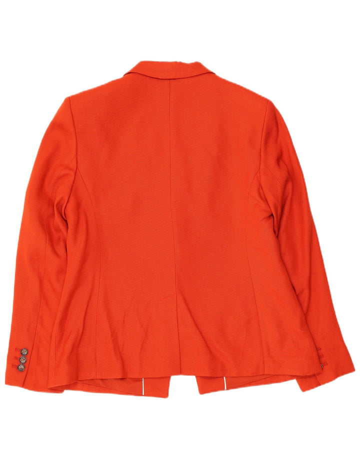 Jaqueta blazer feminina Banana Republic Petite 1 botão Reino Unido 10 pequena laranja