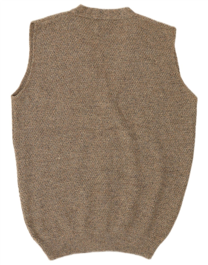 Suéter cardigã masculino C&A com ajuste solto e sem mangas IT 46 pequeno cinza acrílico