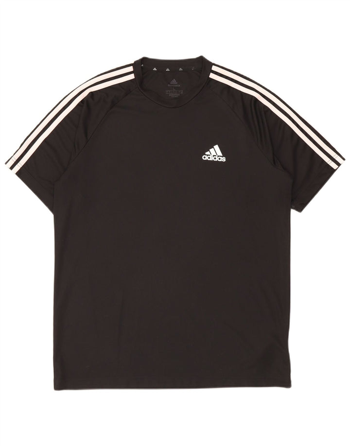 Adidas Mens Aeroready Camiseta Top Grande Poliéster Preto