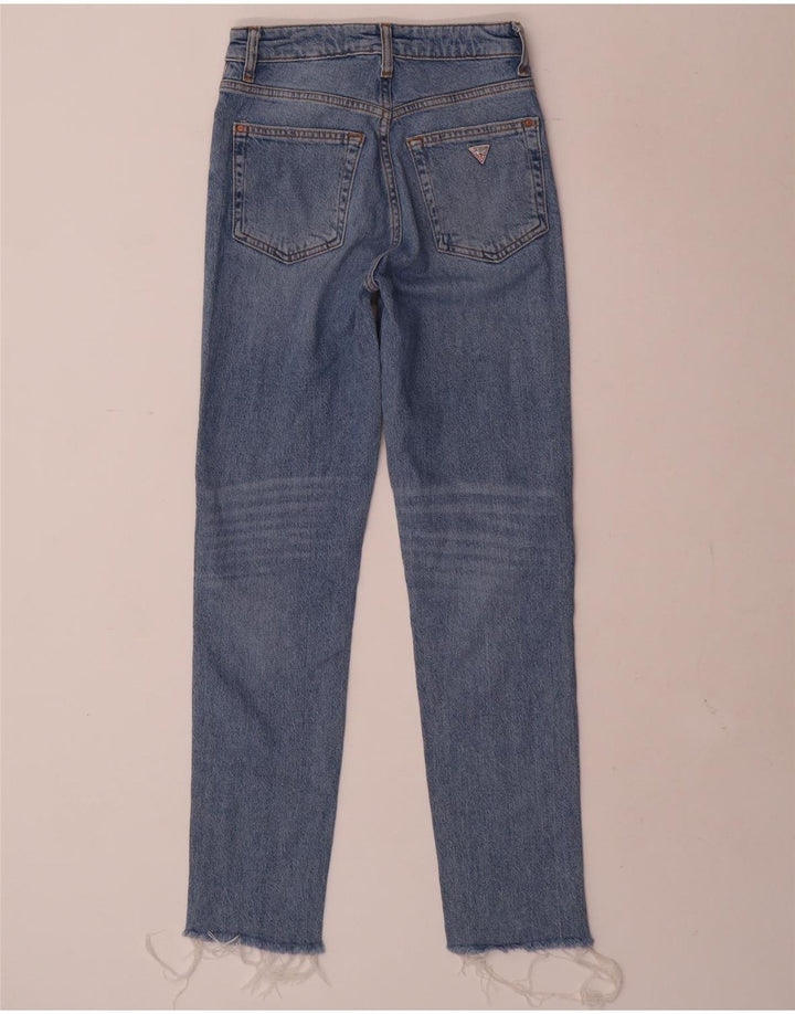 Guess Jeans Slim Feminino W24 L28 Azul Algodão