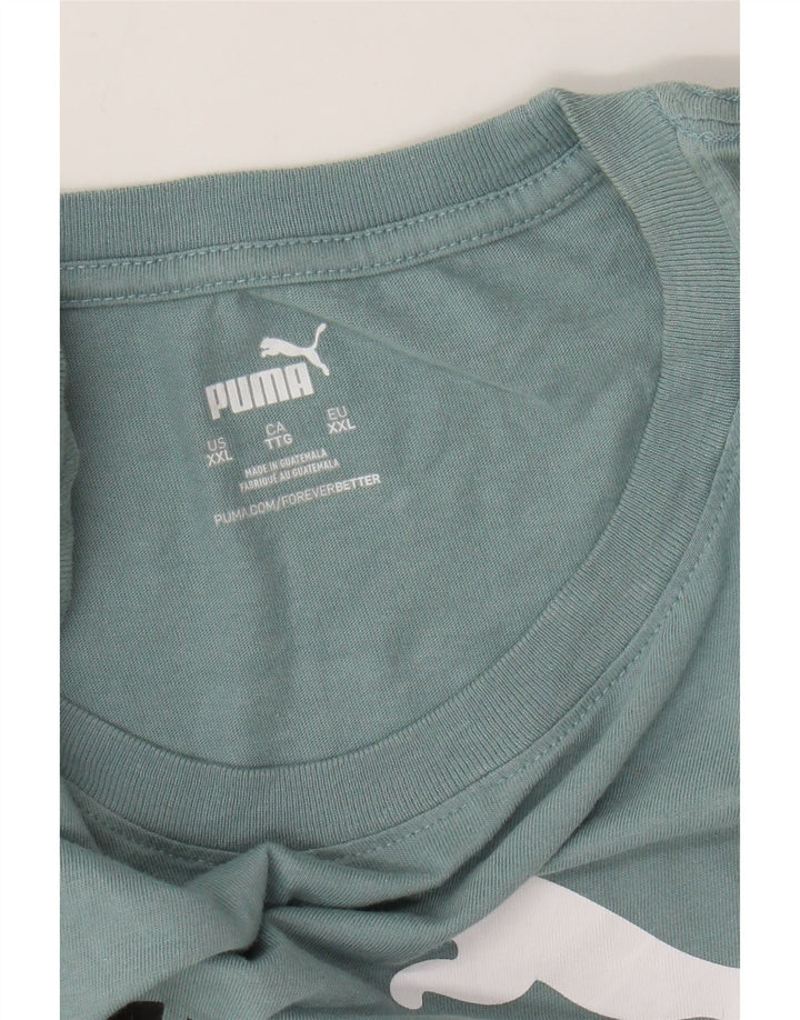 Camiseta gráfica masculina PUMA Top 2XL Azul