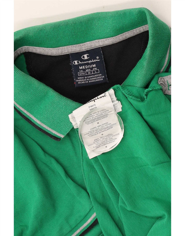 Camisa polo masculina Champion algodão verde médio