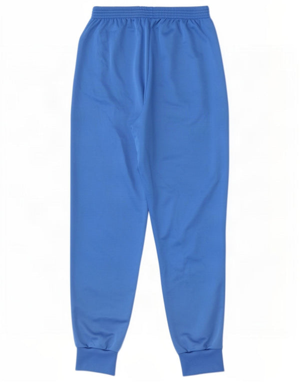 Calça de treino masculina vintage com estampa gráfica grande poliéster azul