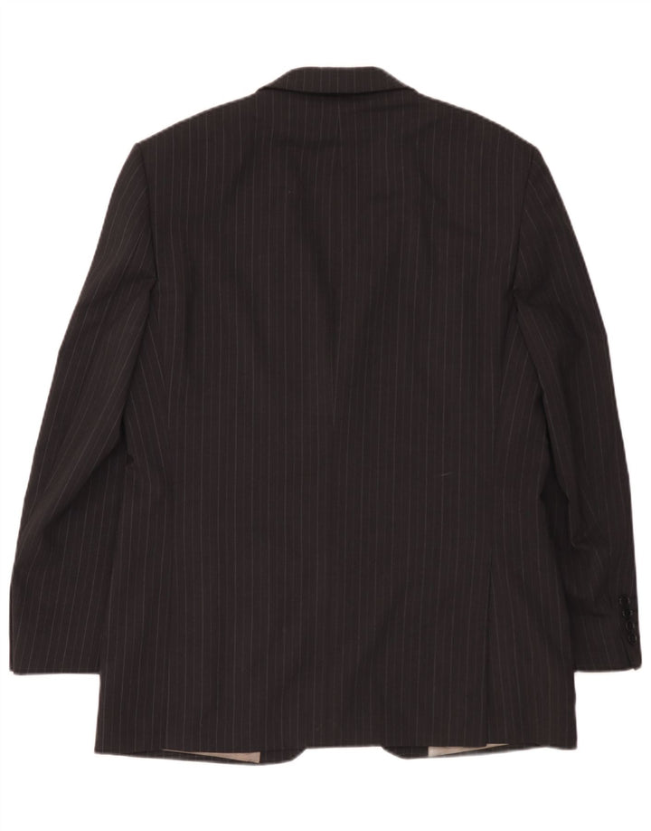 Jaqueta blazer masculina de 2 botões Marks & Spencer Reino Unido 40 risca de giz cinza médio