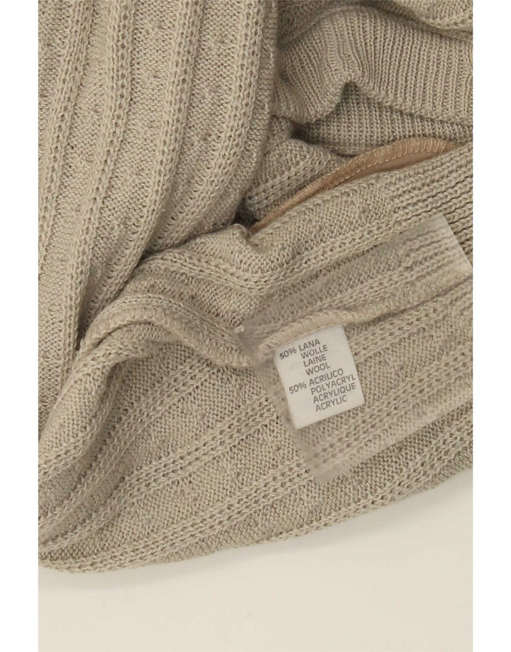 Suéter Cardigan Masculino Explorer IT 52 Lã Bege Grande