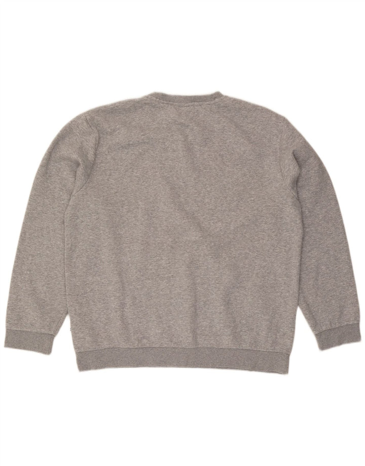 Fila moletom masculino jumper 2XL algodão manchado cinza