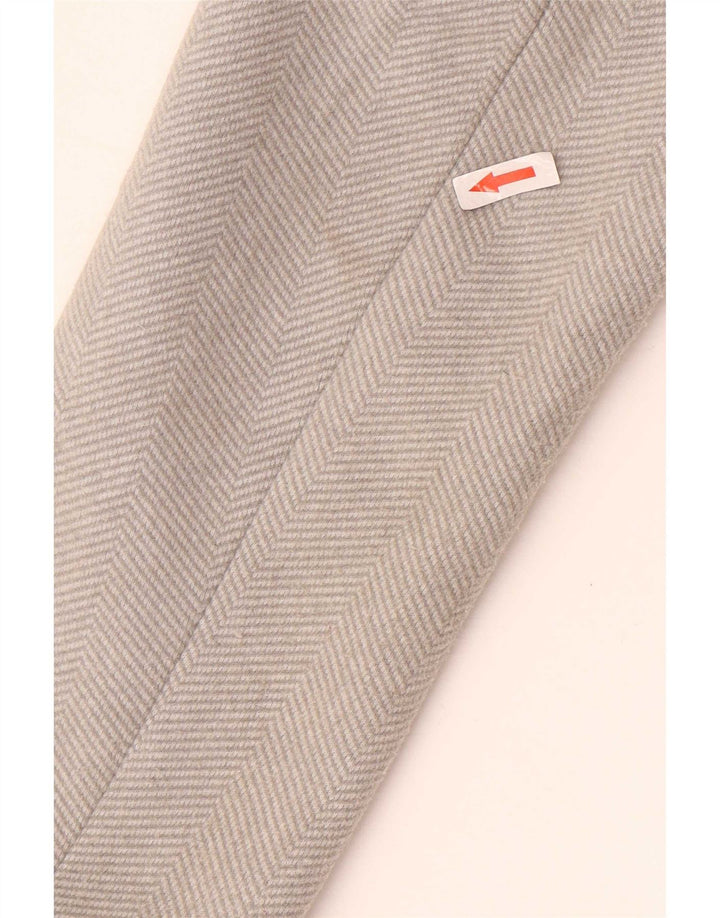 Sobretudo feminino Marks & Spencer UK 8 pequeno poliéster cinza