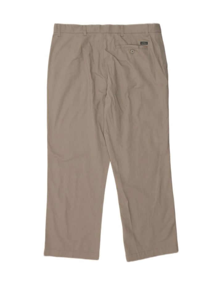 MARKS & SPENCER Mens Straight Chino Trousers W38 L29 Beige Cotton Vintage Marks & Spencer and Second-Hand Marks & Spencer from Messina Hembry 