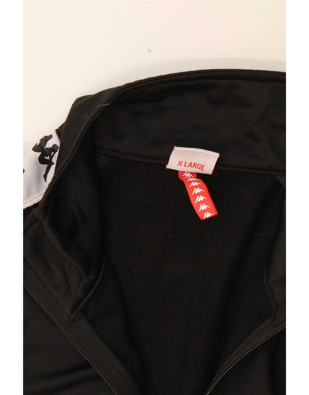Kappa Mens Graphic Tracksuit Top Jacket XL Preto Colorblock