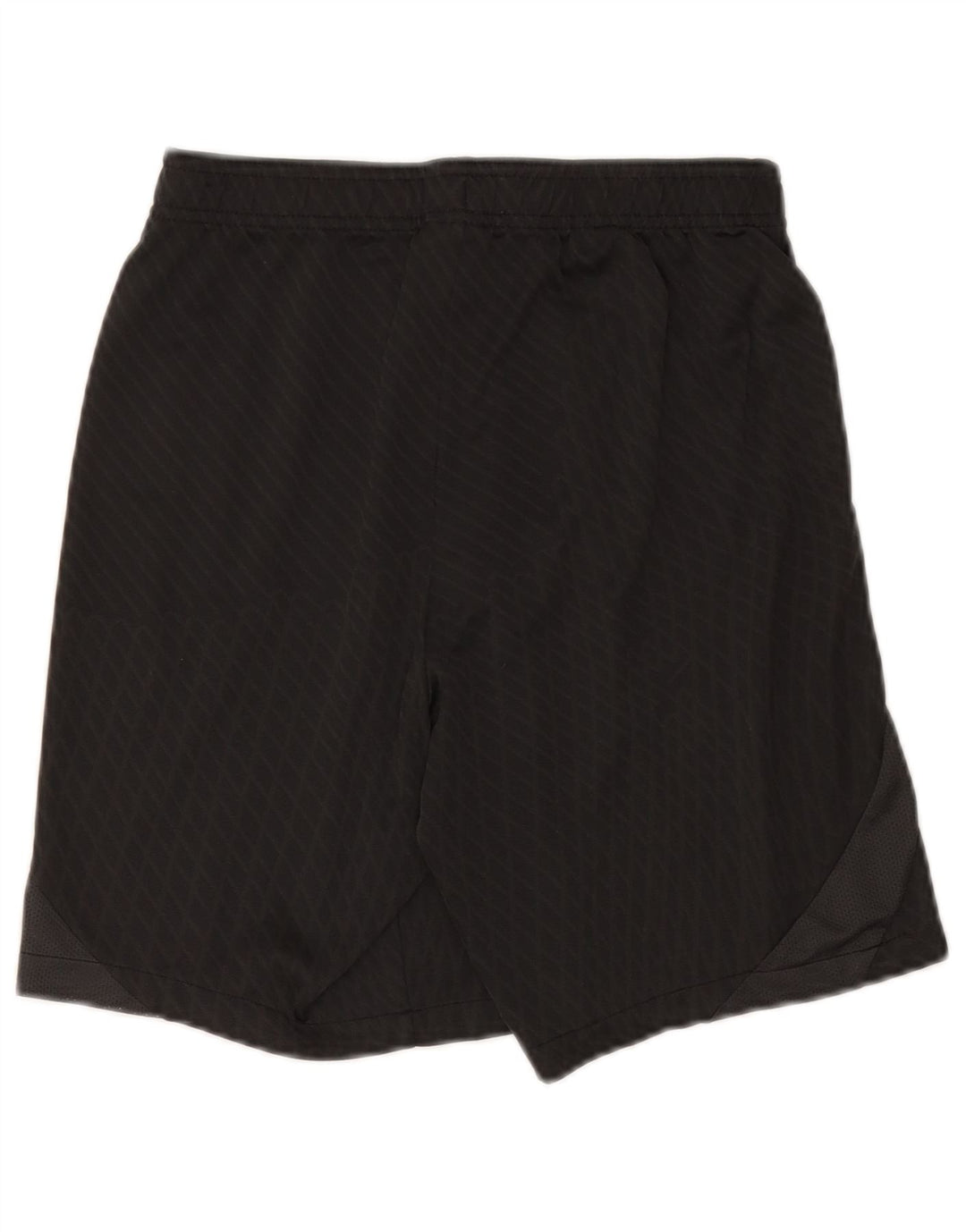 Shorts esportivos masculinos Nike Dri Fit Slim Fit pequeno poliéster xadrez preto
