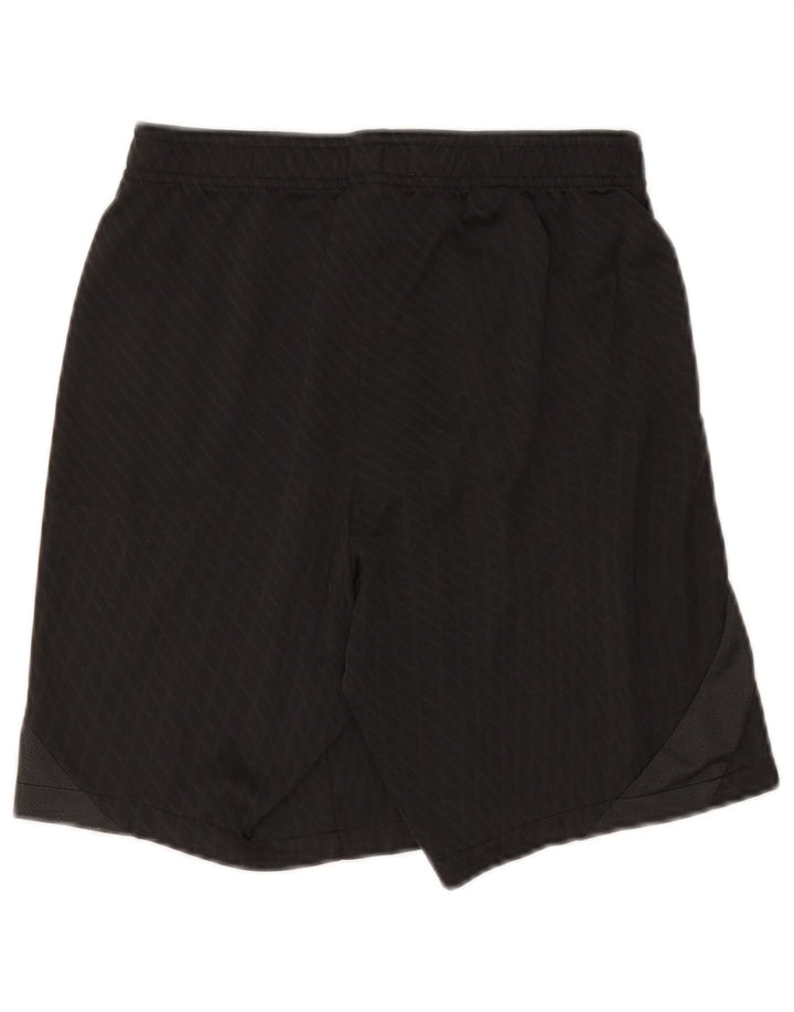 Shorts esportivos masculinos Nike Dri Fit Slim Fit pequeno poliéster xadrez preto