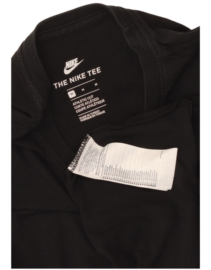 Camiseta masculina Nike Athletic Cut Top médio algodão preto