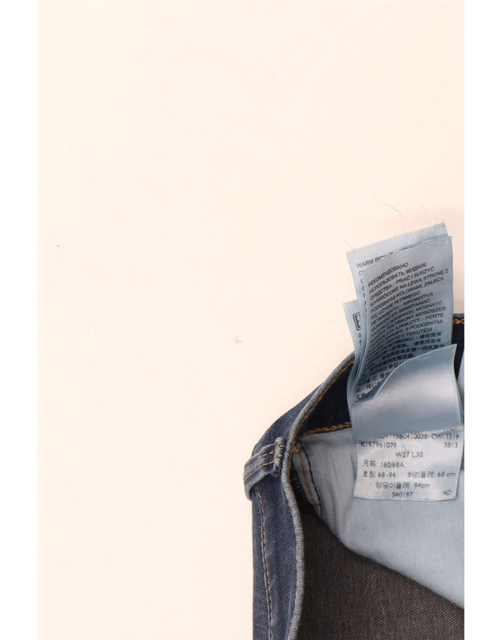 Jeans skinny feminino LEVI'S W27 L30 algodão azul