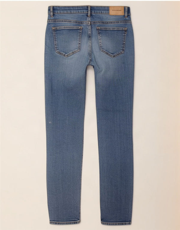 Zara Mulher Trafaluc Slim Jeans EU 38 Pequeno W28 L28 Azul