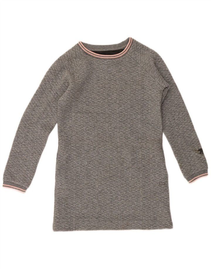 Vestido jumper Woolrich para meninas 9-10 anos poliéster manchado cinza