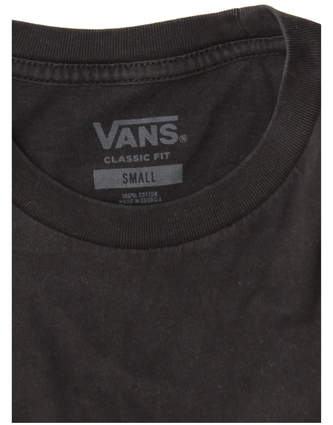 Camiseta VANS Masculina Classic Fit Top Pequeno Algodão Preto