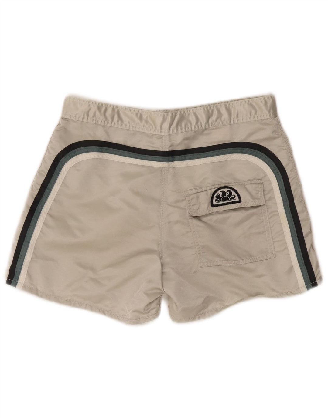 Shorts de natação masculino SUNDEK médio branco nylon