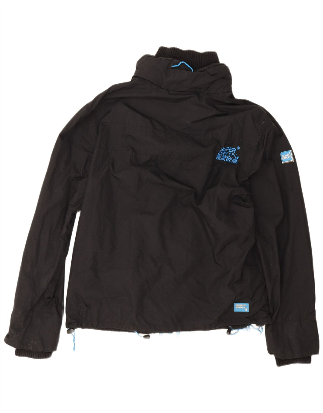 Jaqueta de chuva masculina Superdry Windcheater UK 42 XL preto nylon