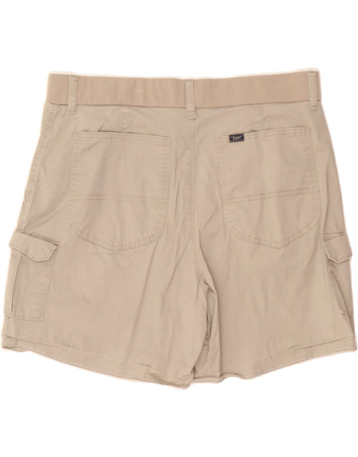 LEE Womens Cargo Shorts W34 Large Beige Vintage Lee and Second-Hand Lee from Messina Hembry 