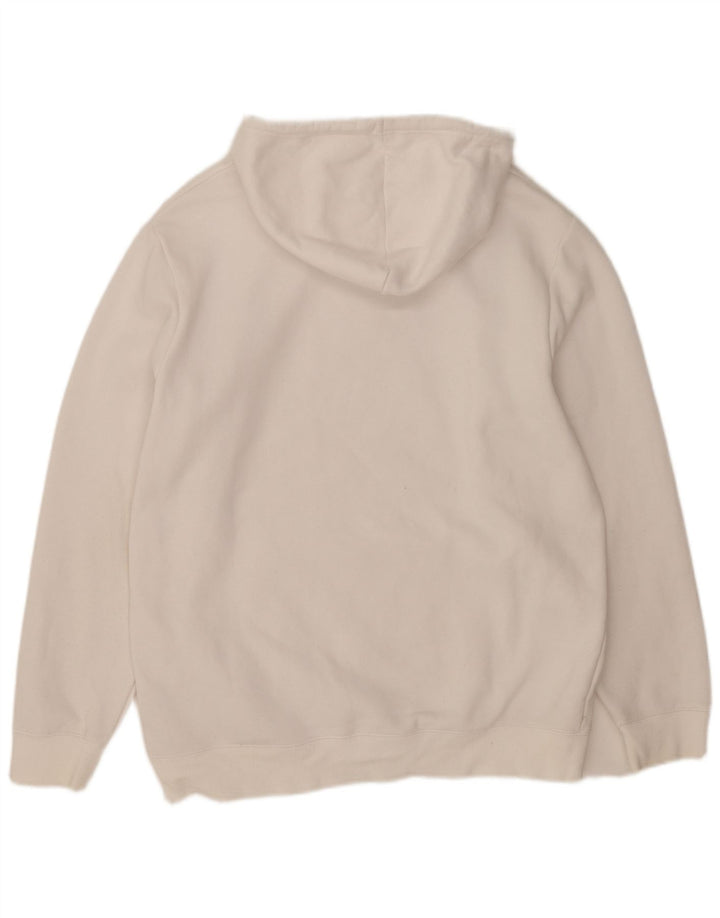 Fila moletom com capuz masculino grande algodão branco