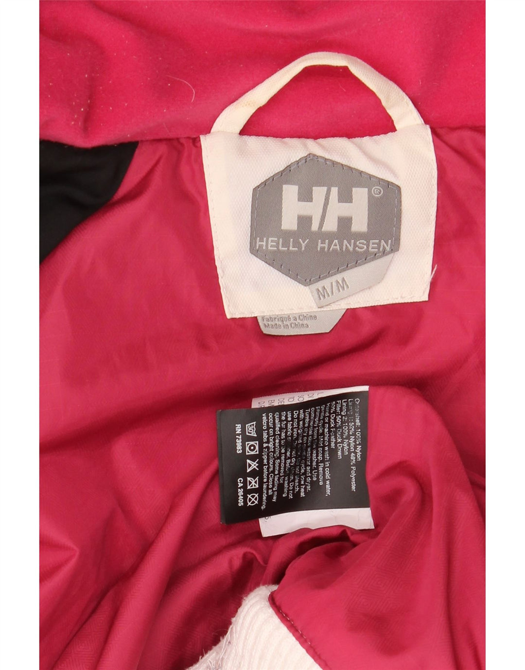 Jaqueta feminina acolchoada com capuz Helly Hansen Reino Unido 12 nylon branco médio