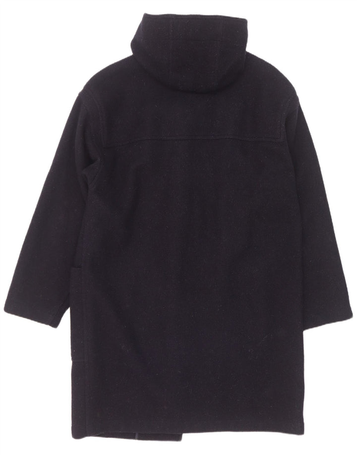 Casaco masculino vintage com capuz IT 50 grande azul marinho lã nova