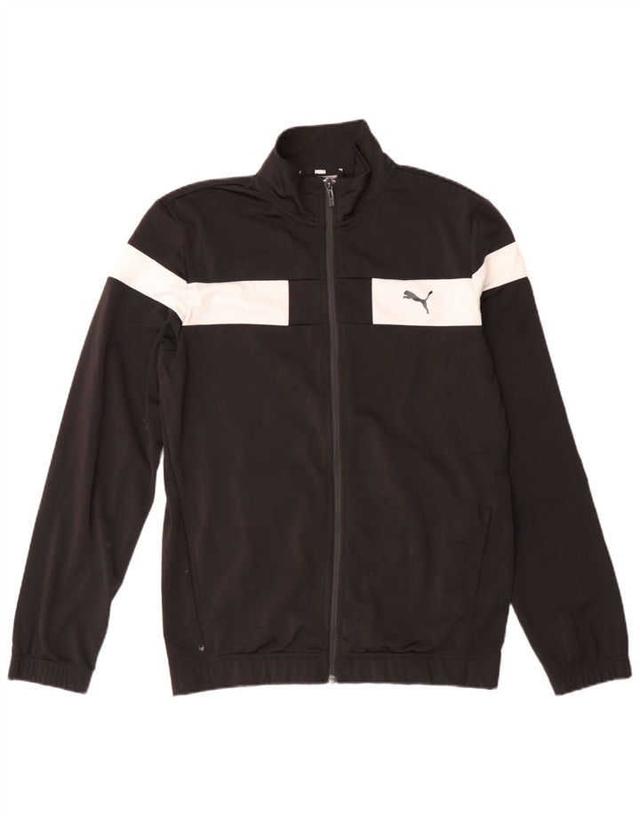 Jaqueta Puma Meninos Treino Top 15-16 Anos Preto Colorblock Poliéster