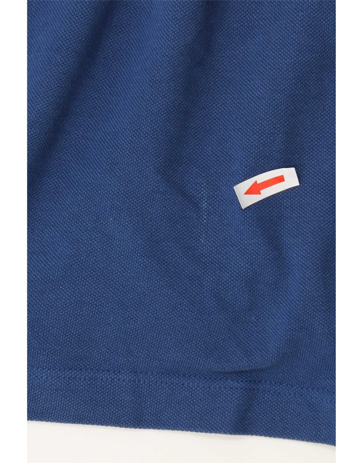 Camisa polo masculina de manga comprida Paul & Shark Yachting azul médio