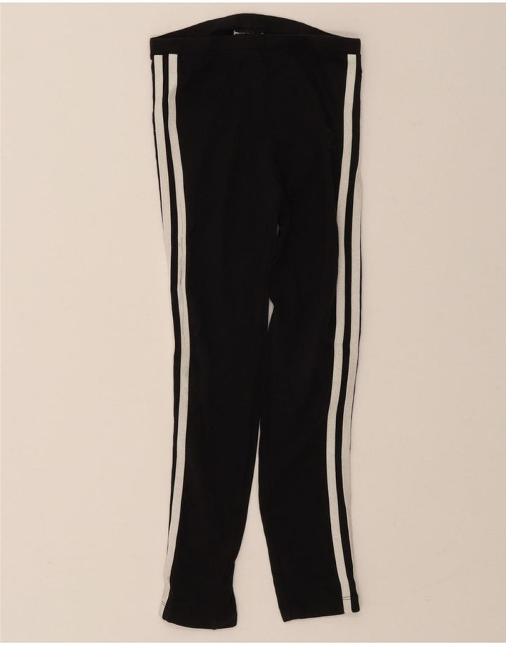 ADIDAS Girls Leggings 9-10 Years Black Cotton Vintage Adidas and Second-Hand Adidas from Messina Hembry 