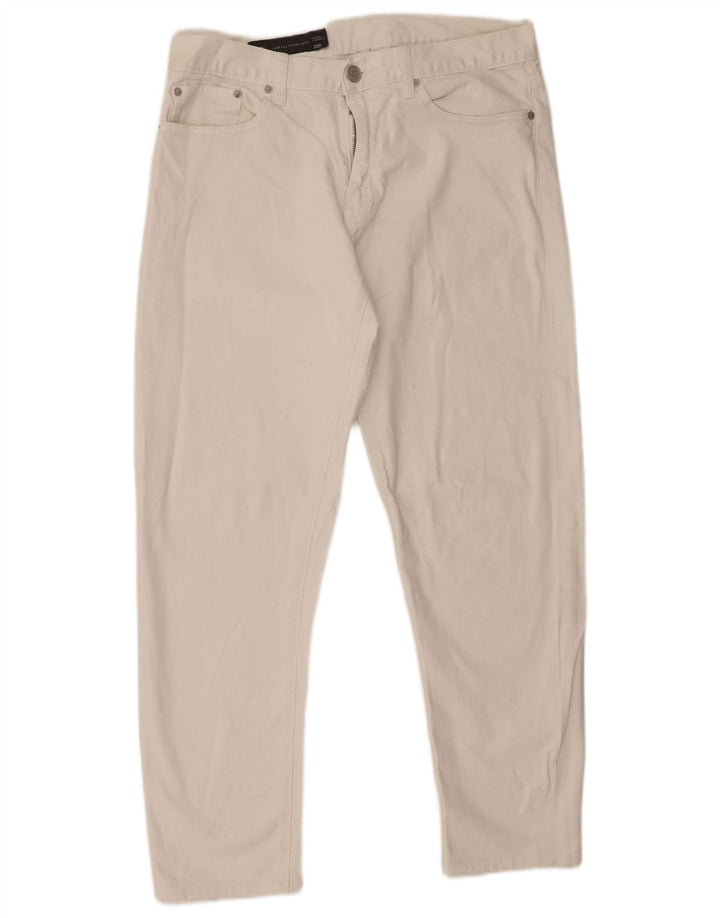 Armani Exchange Mens Slim Jeans W33 L28 Algodão Branco