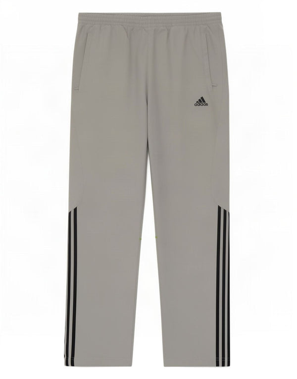 Calça Adidas Mens Treino Cinza Médio Colourblock Poliéster