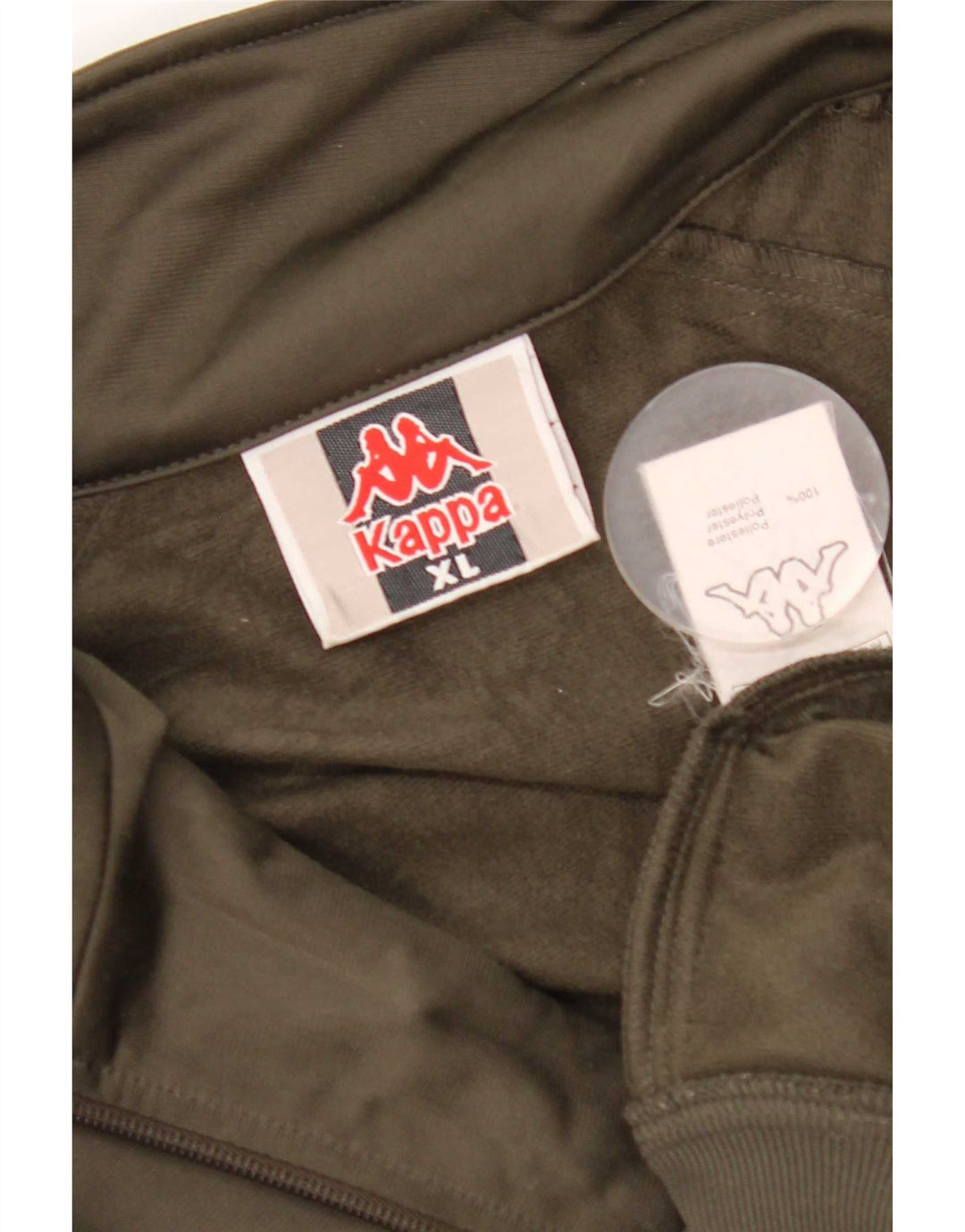 Kappa Mens Treino Top Jacket XL Khaki Poliéster