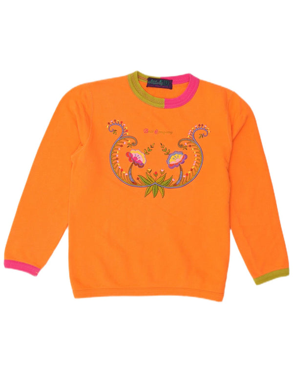 Best Company Girls By Olmes Carretti Moletom Jumper 6-7 Anos Laranja