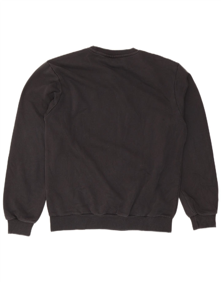 Fila moletom masculino jumper médio algodão preto