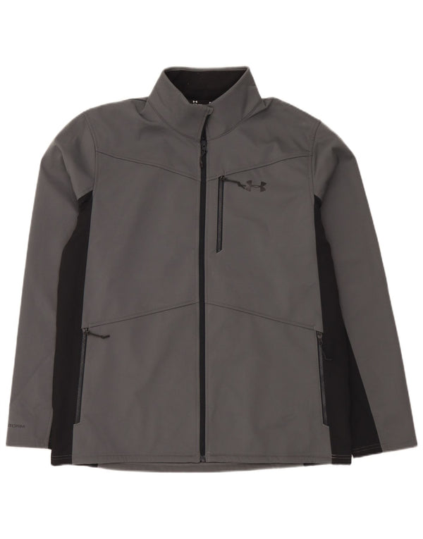 Under Armour Mens Treino Top Jacket XL Poliéster Geométrico Cinza