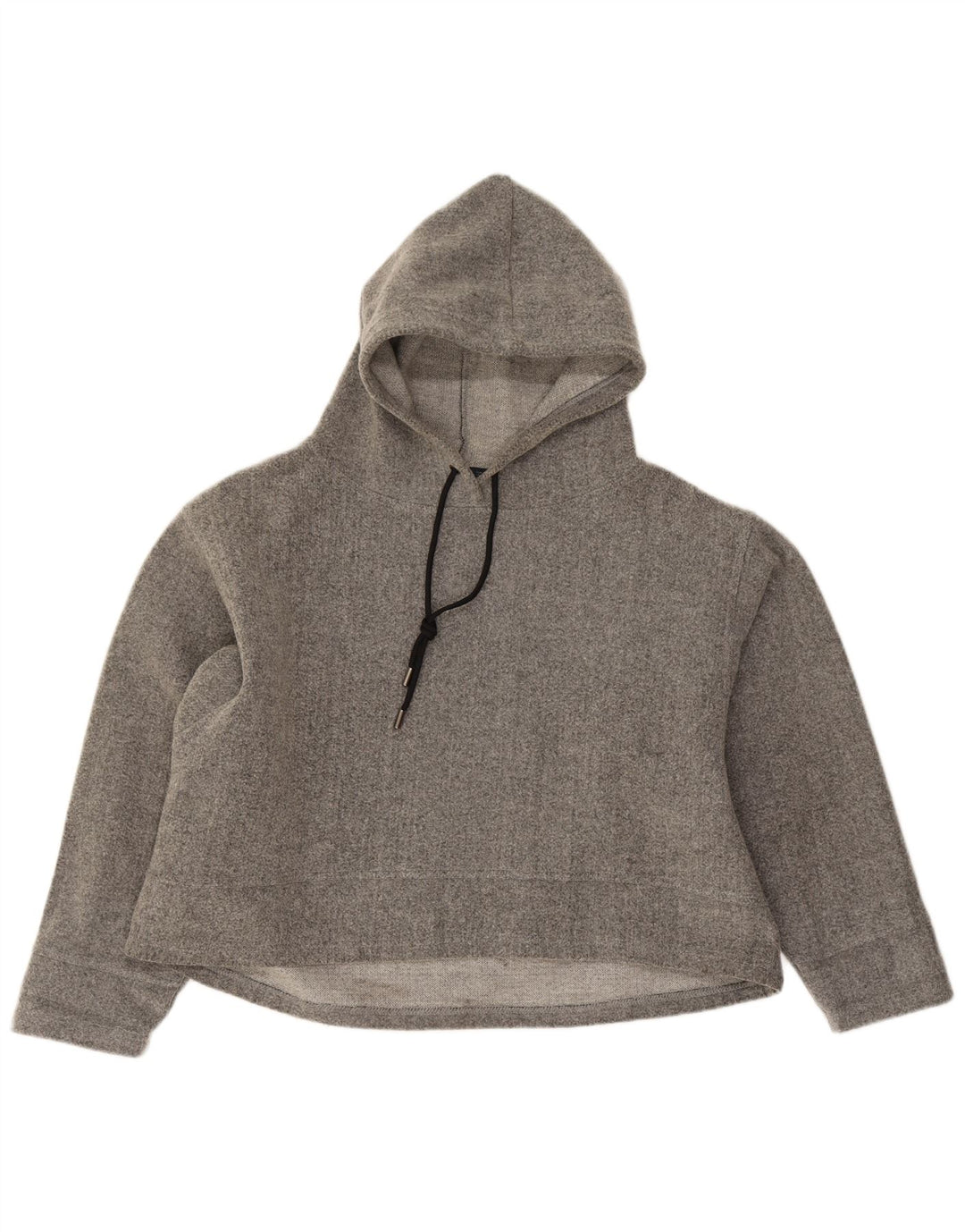 Zara Womens Oversized Hoodie Jumper UK 14 Médio Cinza Acrílico