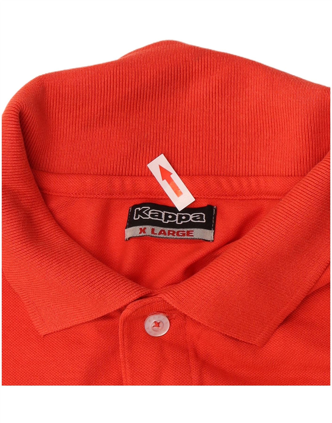 Camisa polo masculina Kappa XL laranja algodão