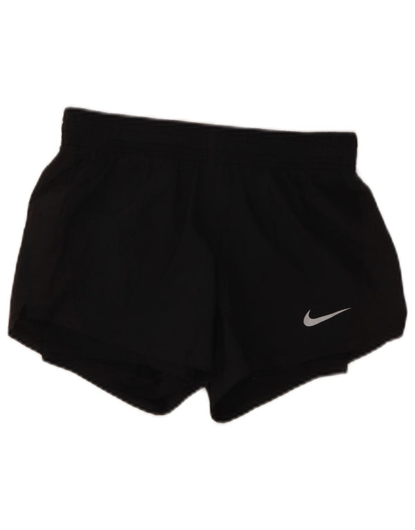 Shorts esportivos femininos Nike Dri Fit UK 4 XS preto poliéster