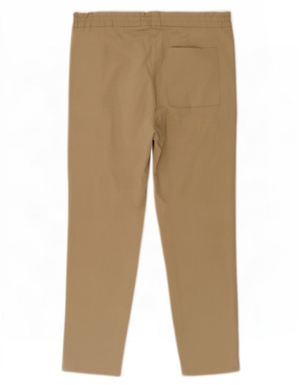 Calça Chino Feminina Slim Cos Médio W30 L27 Algodão Bege