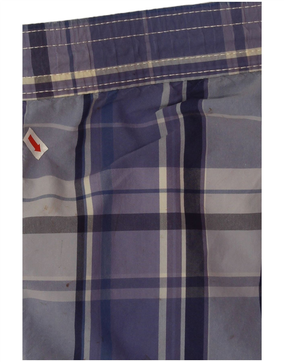 Polo Ralph Lauren Shorts de natação masculino médio azul xadrez poliéster