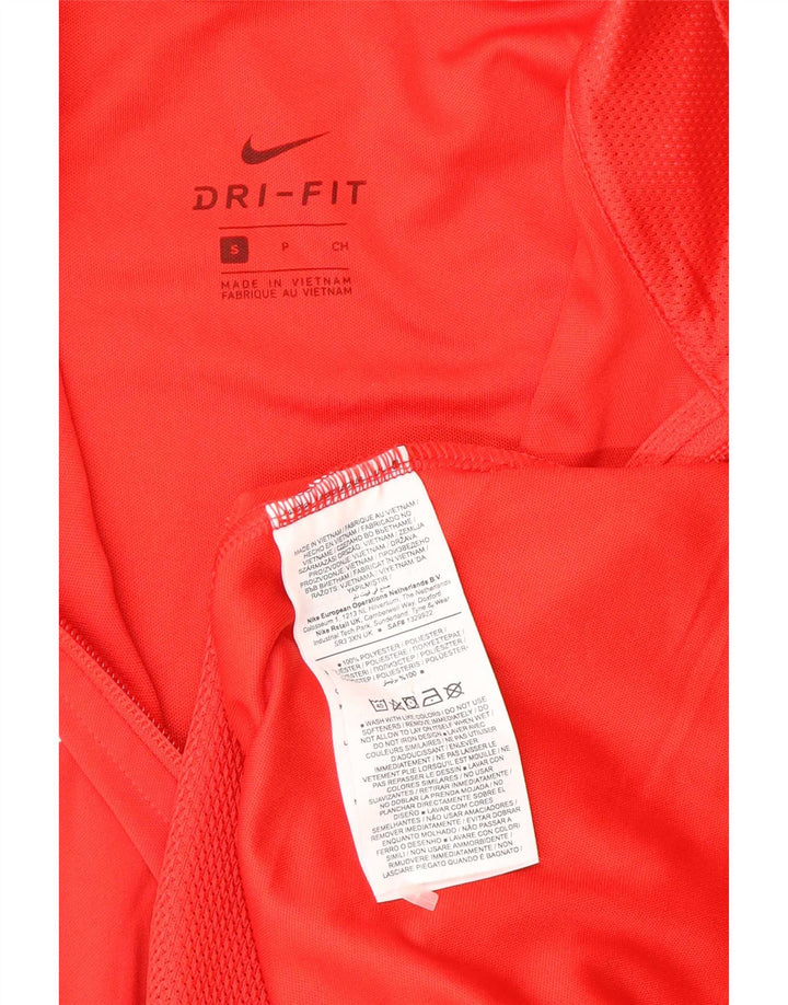 Nike Mens Dri Fit Graphic Tracksuit Top Jaqueta Pequena Poliéster Vermelho