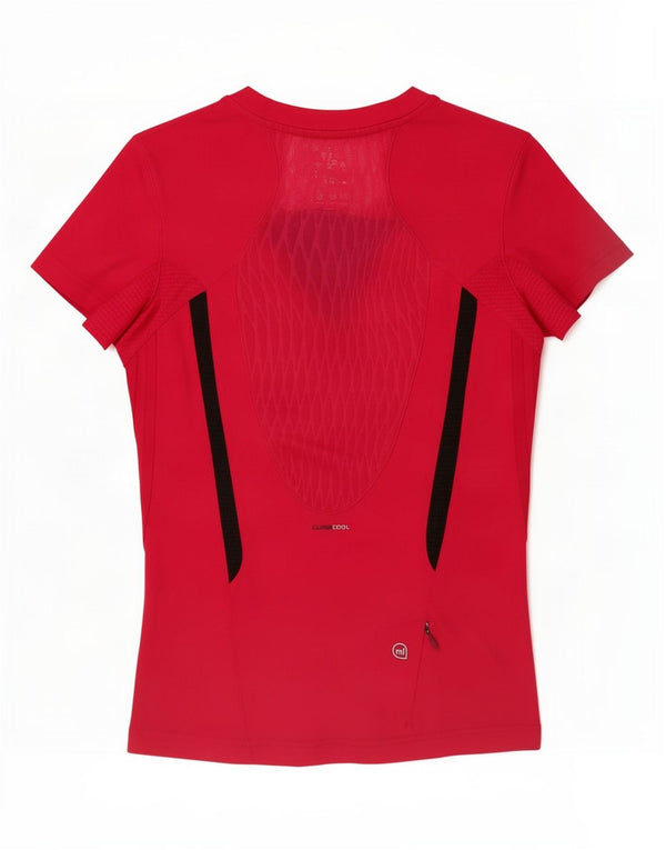 Camiseta Adidas Feminina Manga Curta Gráfica Top UK 10 Pequena Rosa Esportes