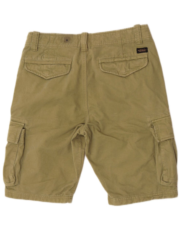 Shorts Cargo Masculino Superdry W32 Algodão Cáqui Médio