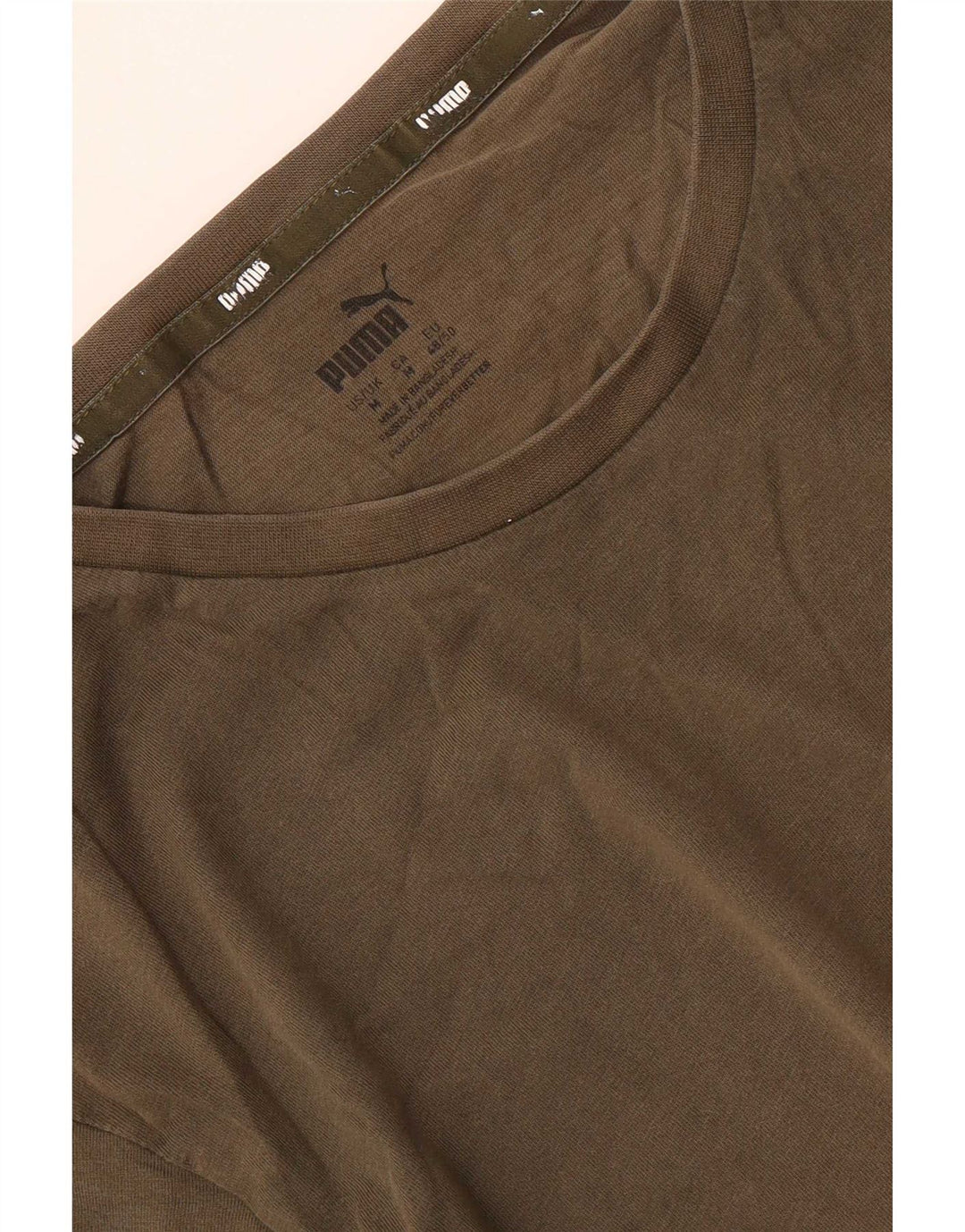 Puma Camiseta Masculina Graphic Top Médio Caqui